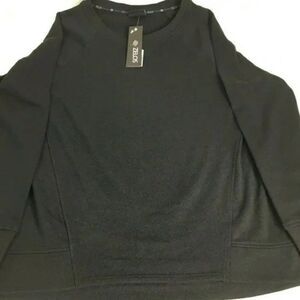 Zelos Women's True Black Fleece Sweatshirt Size Small